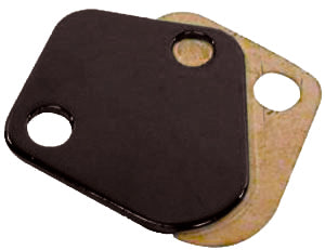 Racing Power Company R2058BK B/B Chevy Fuel Pump Block Off Plate Black Racing Power Company R2058BK