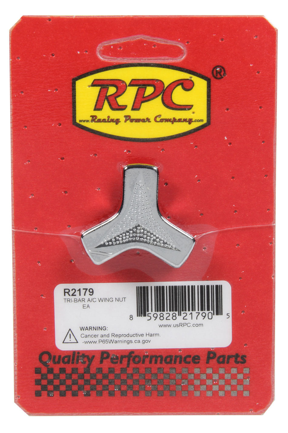 Racing Power Company R2179 Tri-Bar A/C Wing Nut Racing Power Company R2179