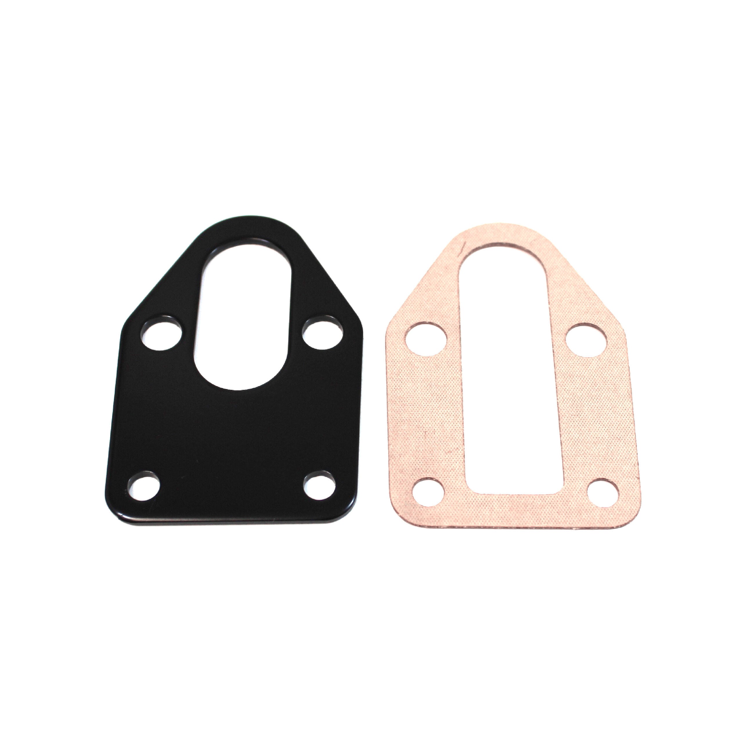 Racing Power Company R2310BK SBC Steel Fuel Pump Mounting Plate Black Racing Power Company R2310BK