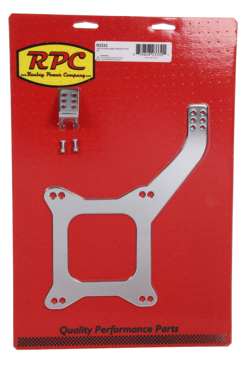 Racing Power Company R2333 Holley/AFB Carb Linkage Plate Racing Power Company R2333