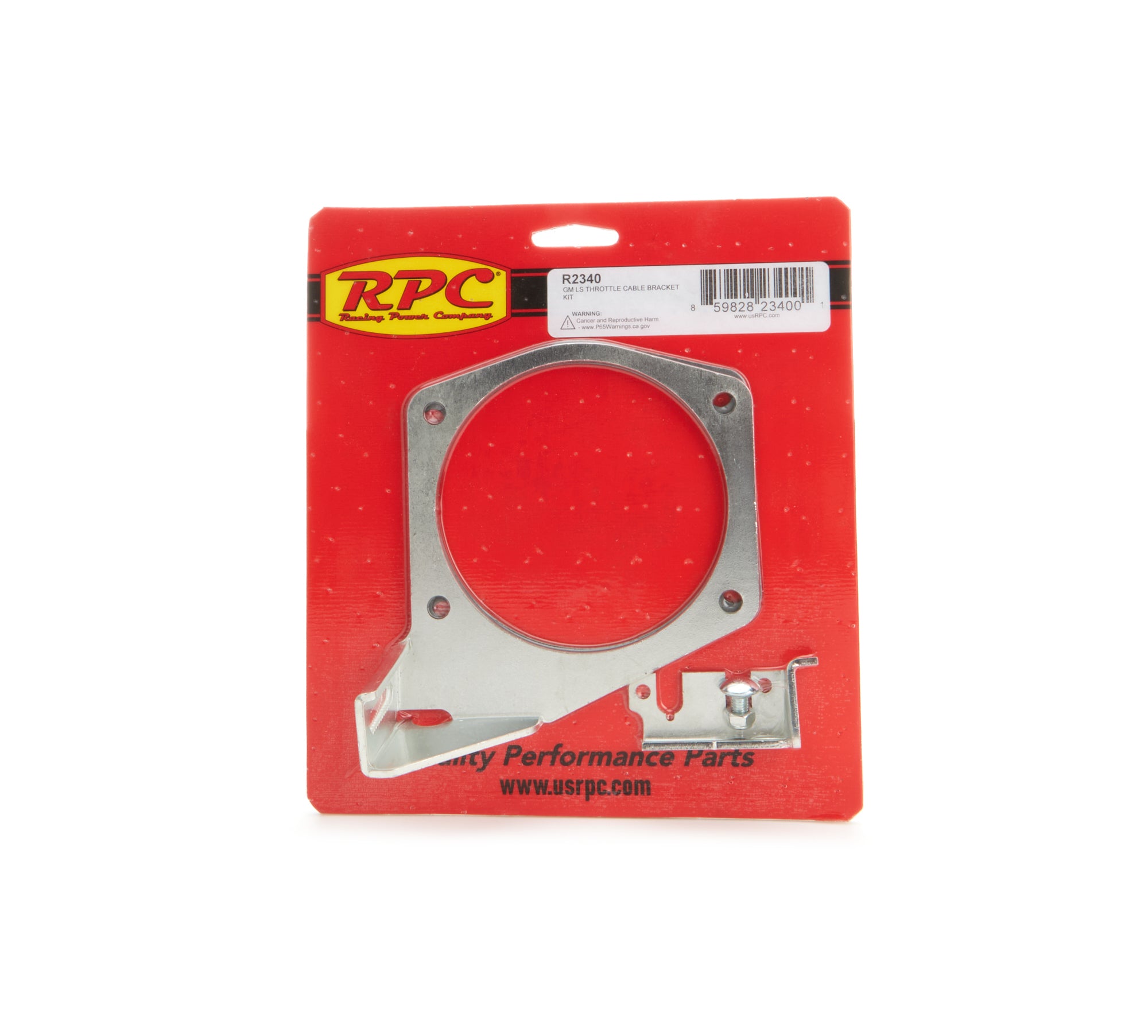 Racing Power Company R2340 LS Throttle Cable Brackt Silver Racing Power Company R2340
