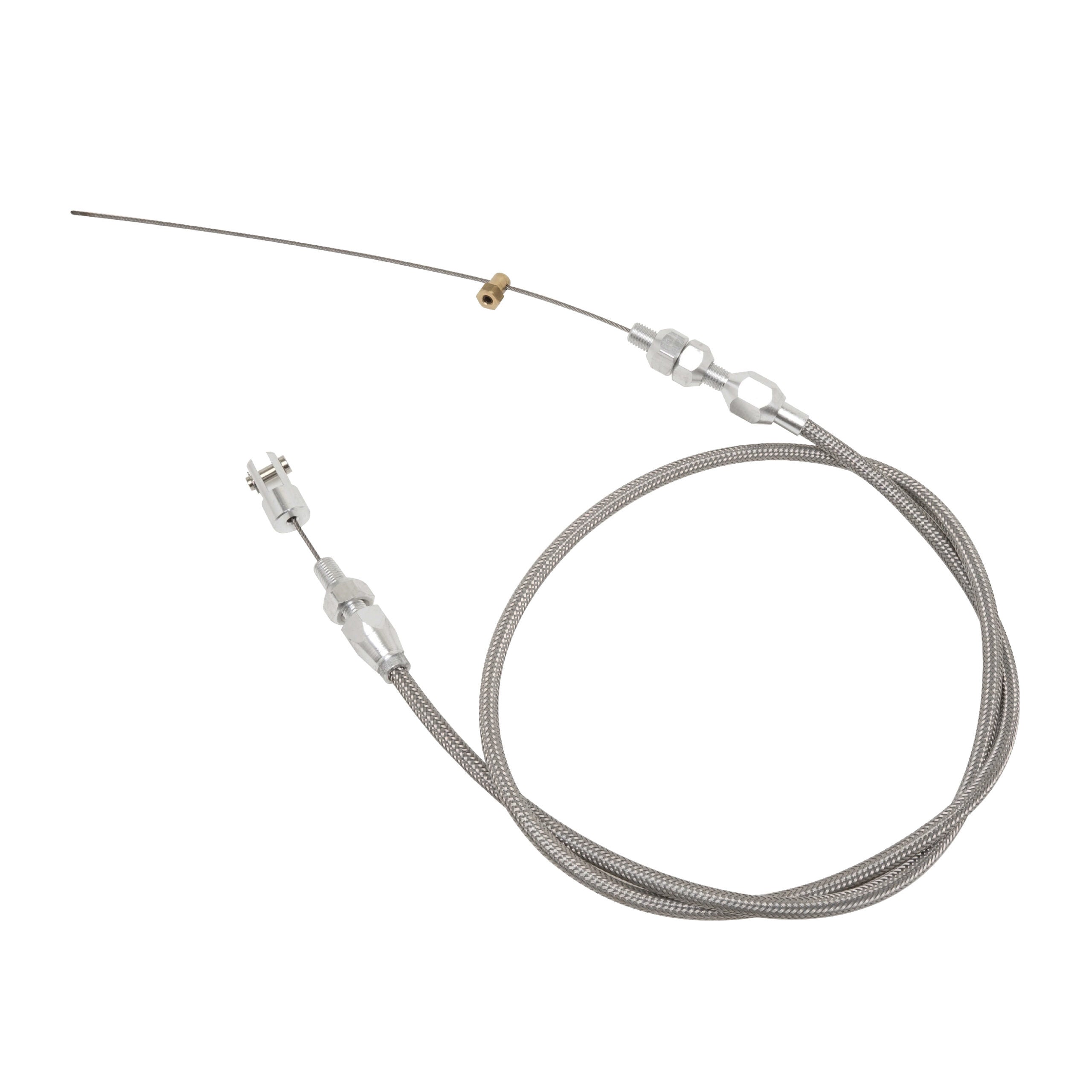 Racing Power Company R2344 48in Universal EFI Throttle Cable Stainless Racing Power Company R2344