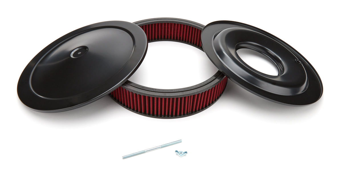 Racing Power Company R2351 14inX3in Performance Sty le Air Cleaner Blk/Red Racing Power Company R2351