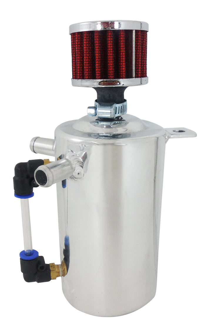 Racing Power Company R2505 Fabricated Alum Oil Catc h Tank Breather 1.0 Pint Racing Power Company R2505