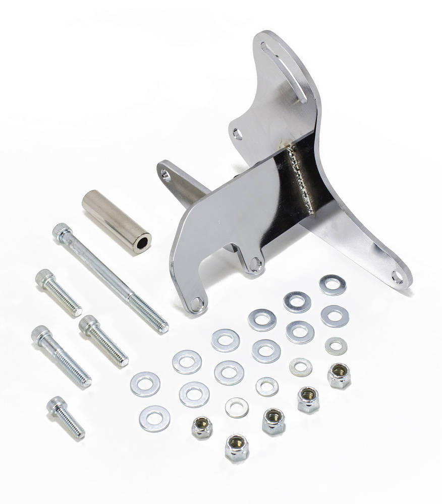 Racing Power Company R3834 SB Chevy Driver Side Alt ernator Bracket - Chrome Racing Power Company R3834