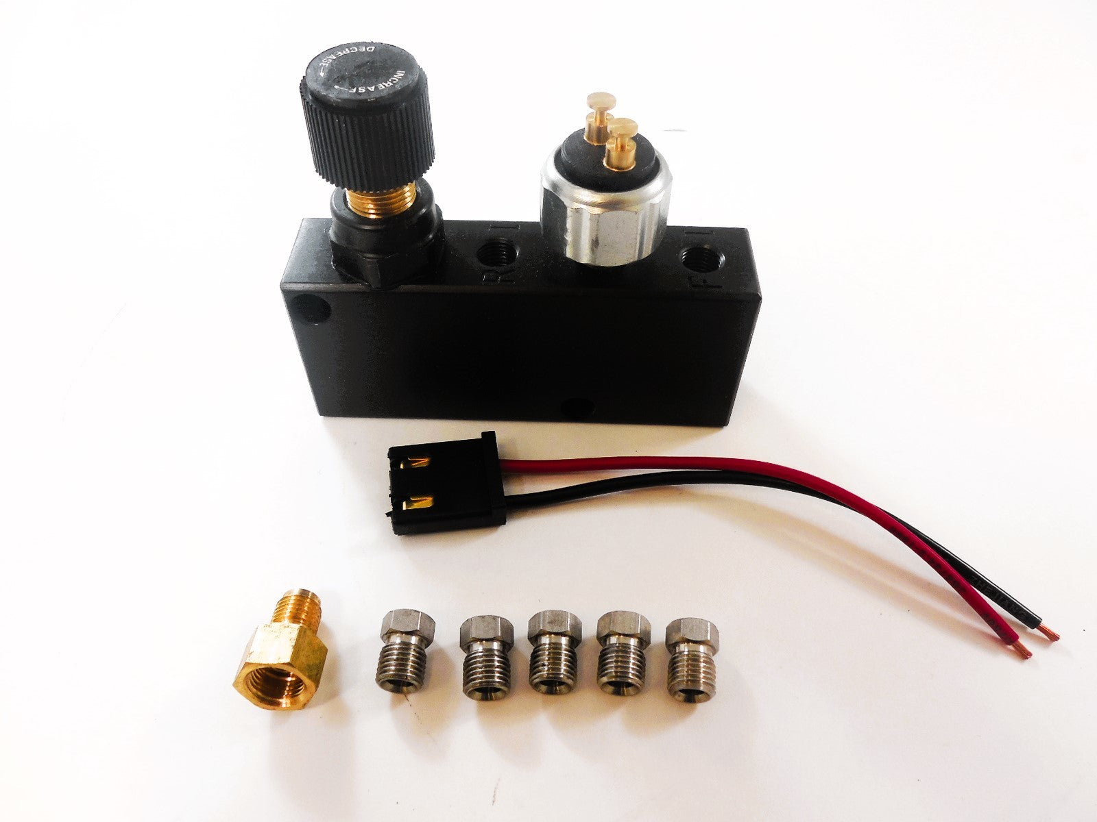 Racing Power Company R4515X Brake Proportioning Valve Adjustable Black Racing Power Company R4515X