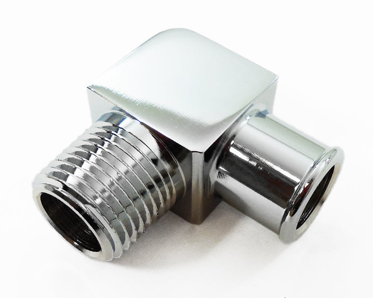 Racing Power Company R4529 90 Deg Alum Fitting 3/4 X 1/2In- Chrome Racing Power Company R4529