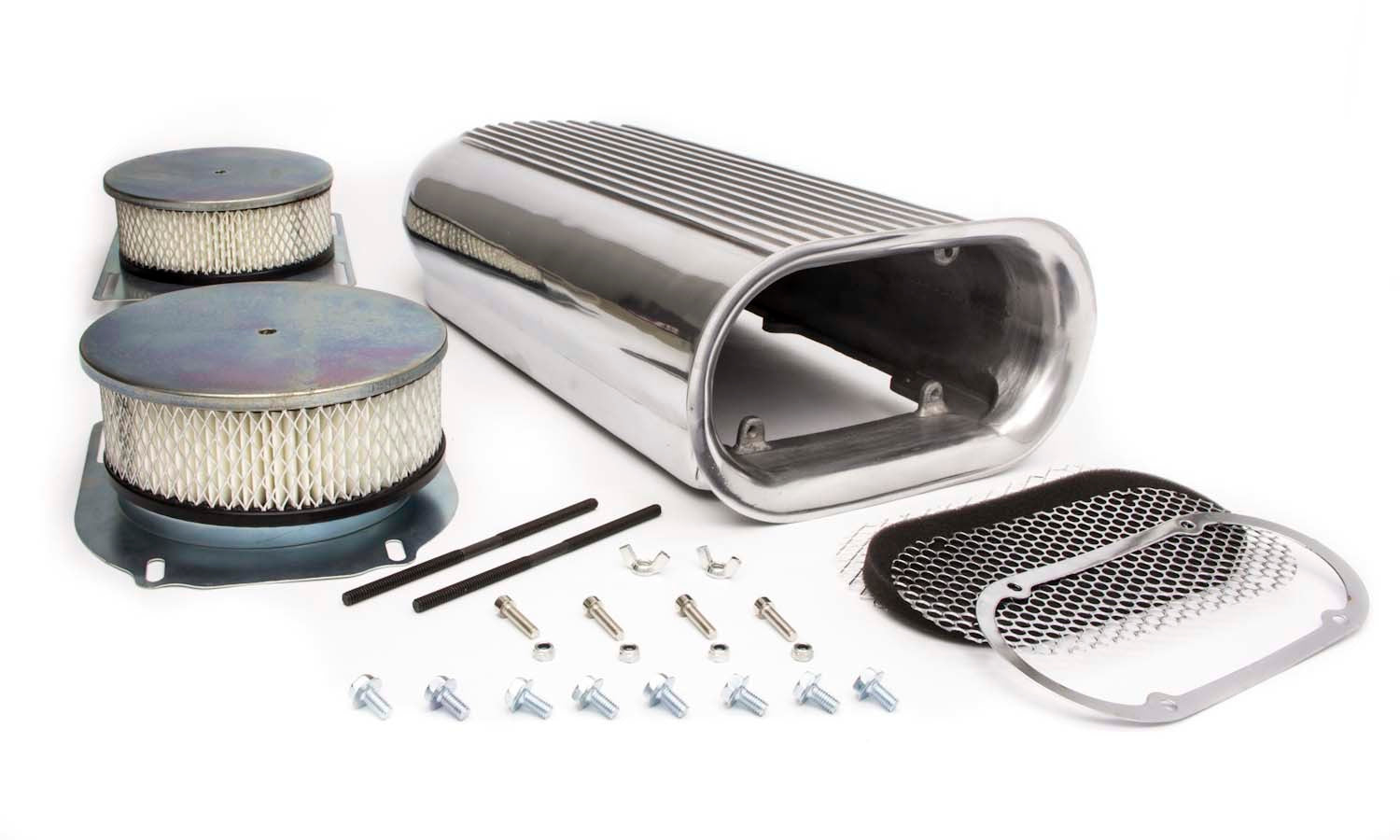 Racing Power Company R5233 Polished Hilborn Style Dual Quad Scoop Racing Power Company R5233