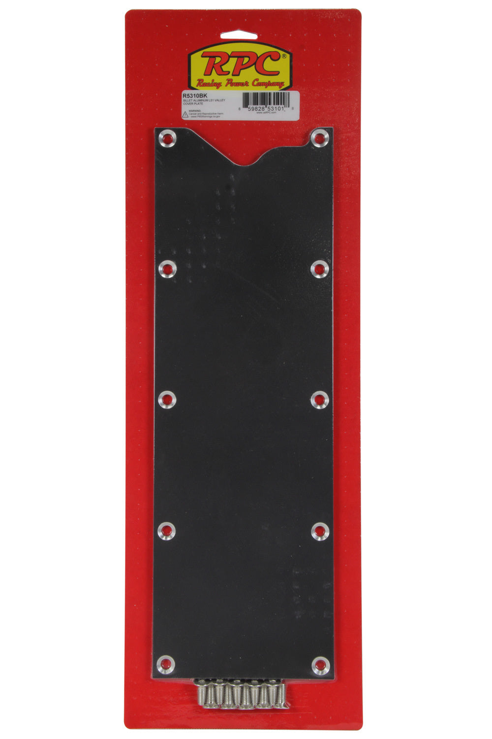 Racing Power Company R5310BK Billet LS1 Valley Cover Plate Black Racing Power Company R5310BK