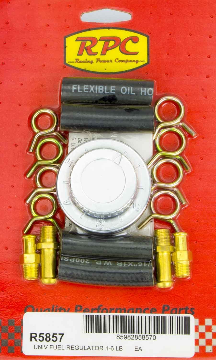 Racing Power Company R5857 5/16in & 3/8in Adj. Fuel Regulator Racing Power Company R5857