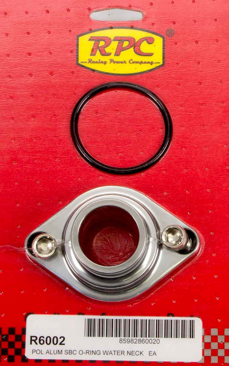 Racing Power Company R6002 55-64 Chevy V8 Alum Str Up Water Neck Polished Racing Power Company R6002