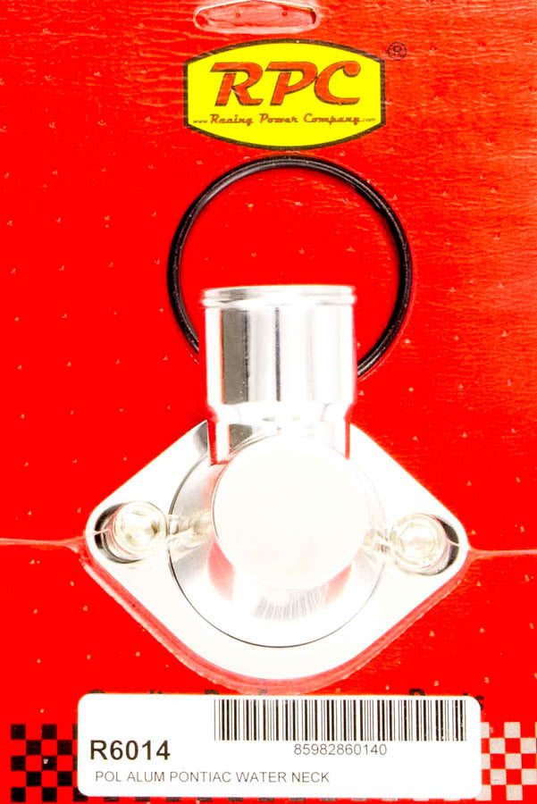 Racing Power Company R6014 WATER NECK PONTIAC POLISHED ALUMINUM Racing Power Company R6014