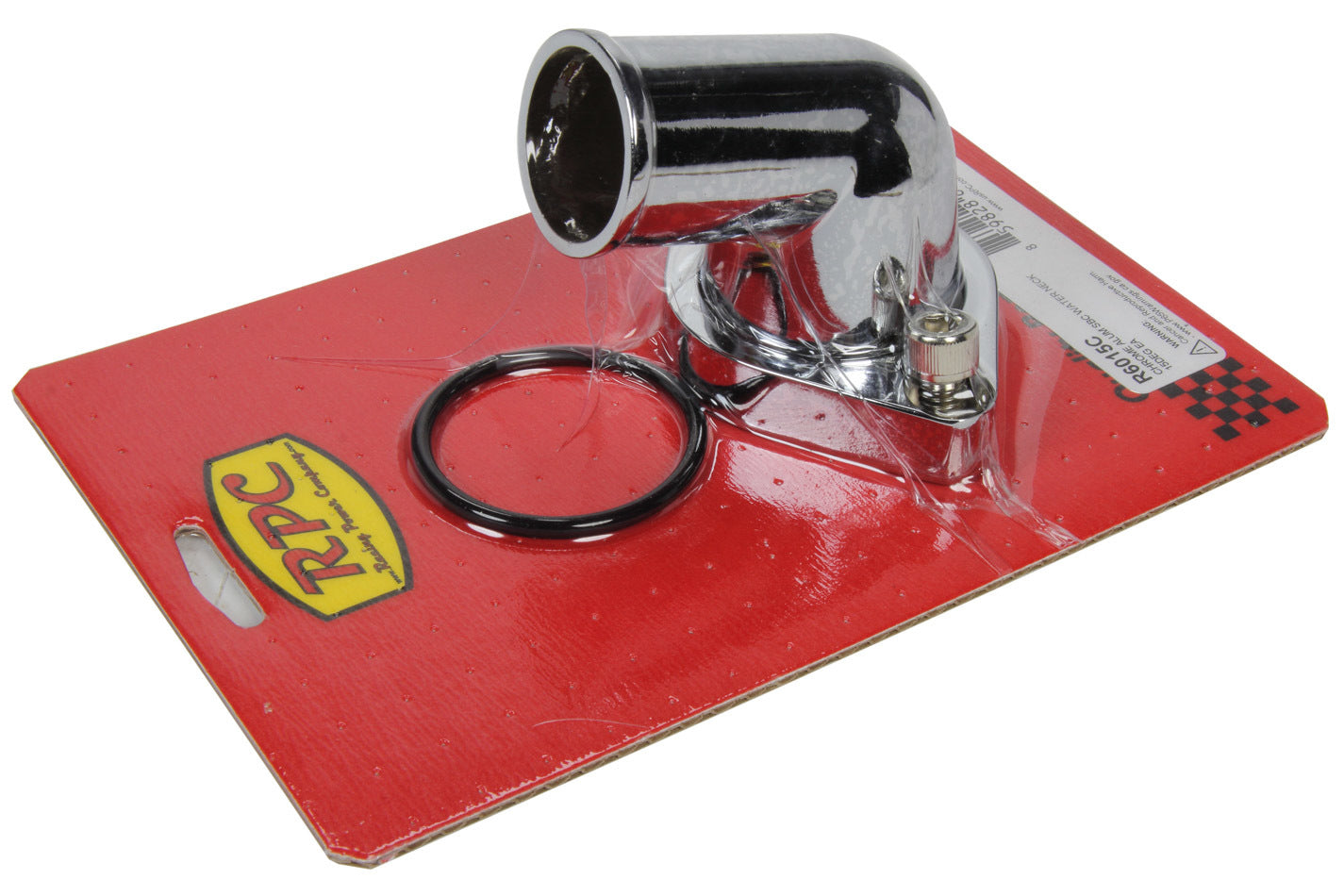 Racing Power Company R6015C Chrome Aluminum SB Chevy Water Neck 15Deg Racing Power Company R6015C