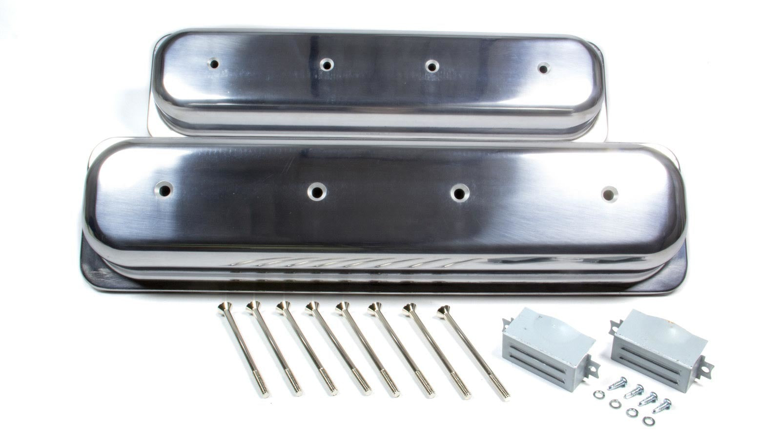 Racing Power Company R6036 SBC Alum Short Center Bolt V/C Plain Polished Racing Power Company R6036