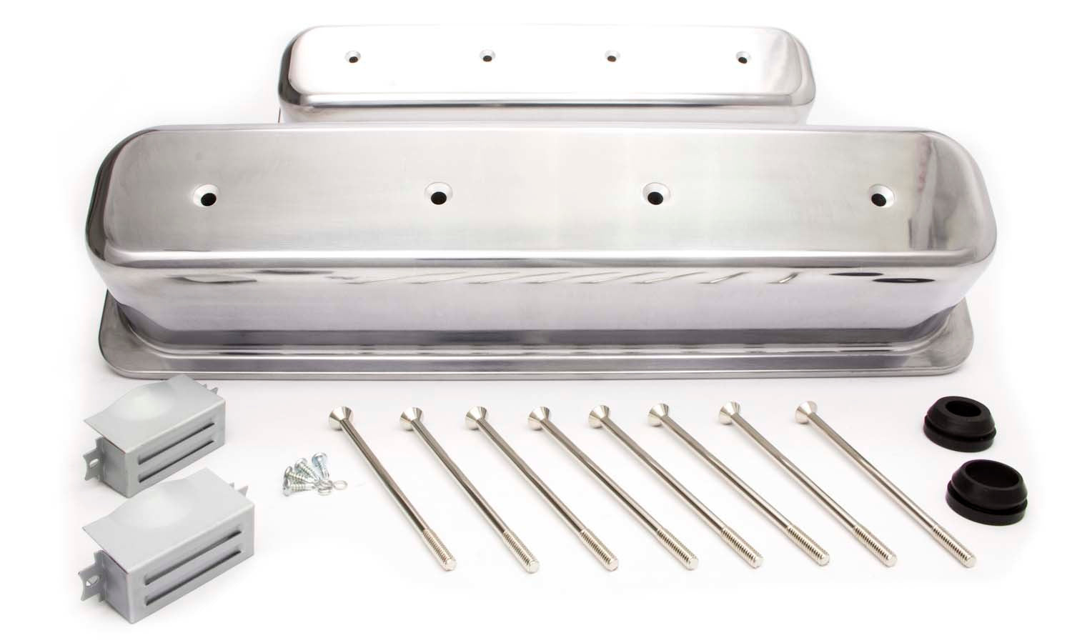 Racing Power Company R6046 SBC Alum Tall Center Bolt V/C Plain Polished Racing Power Company R6046