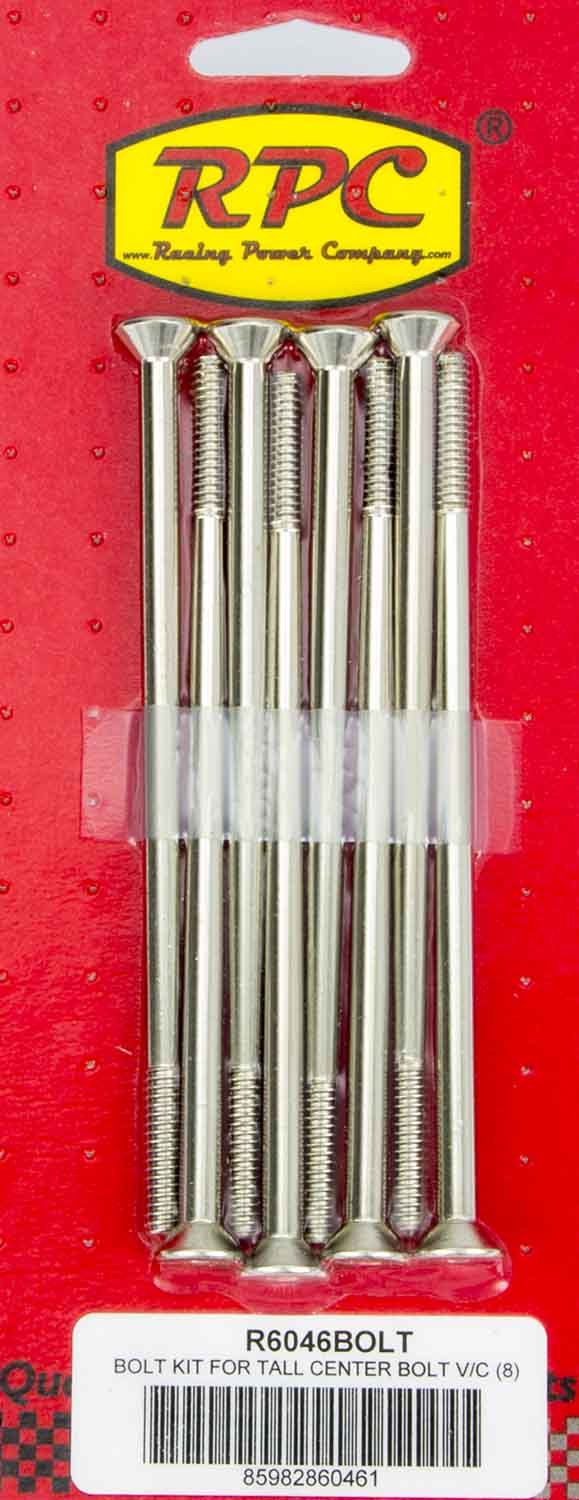 Racing Power Company R6046BOLT Bolts for SBC Alum Tall Center Bolt V/C 8pk Racing Power Company R6046BOLT