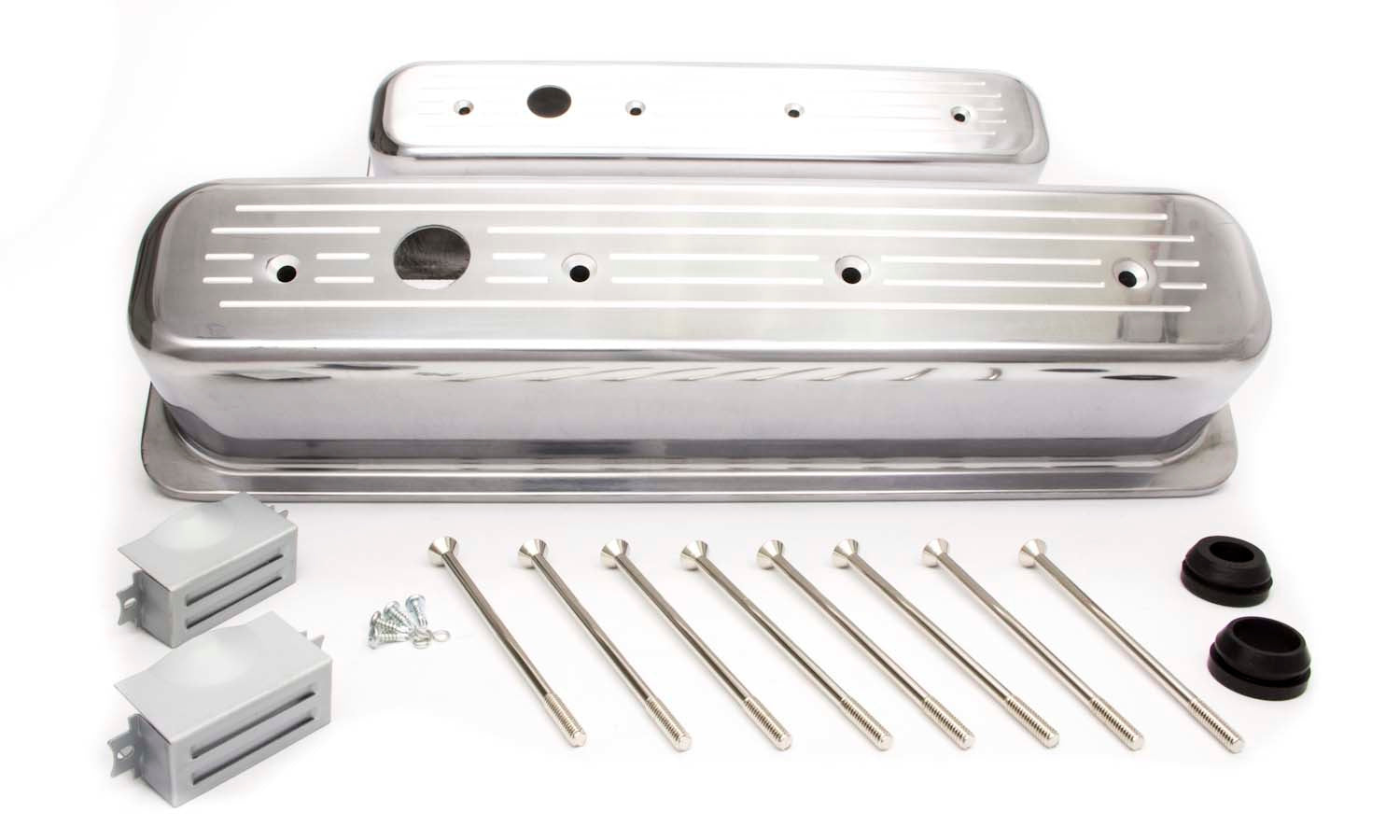 Racing Power Company R6047 SBC Alum Tall Center Bolt V/C Ball Milled Pol Racing Power Company R6047
