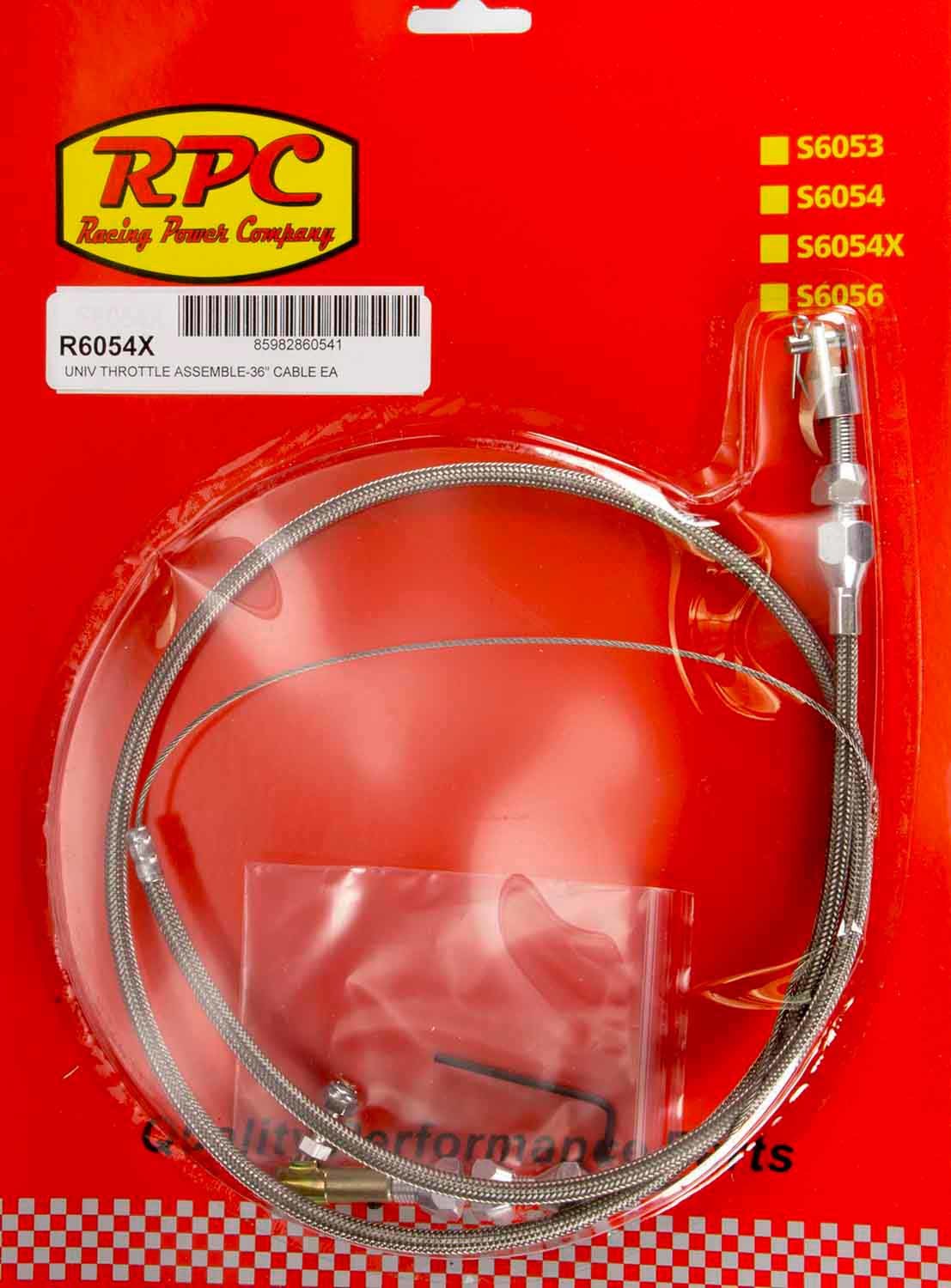 Racing Power Company R6054X Stainless Throttle Cable 36in Racing Power Company R6054X