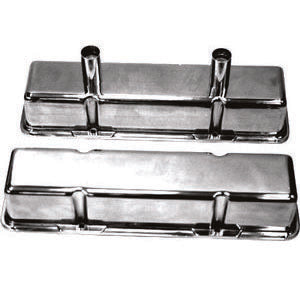 Racing Power Company R6140 Polished Alum SB Chevy Circle Track Valve Cover Racing Power Company R6140