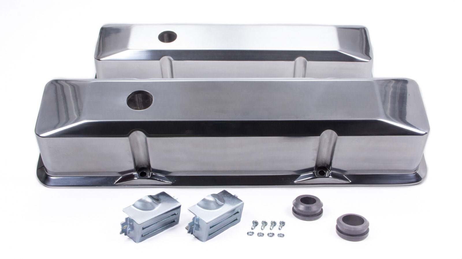 Racing Power Company R6152 SBC Alum Recessed Tall V/C Plain Polished Racing Power Company R6152
