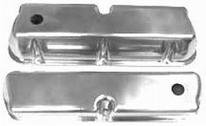 Racing Power Company R6171 SB Ford Aluminum Valve Covers Plain With Hole Racing Power Company R6171