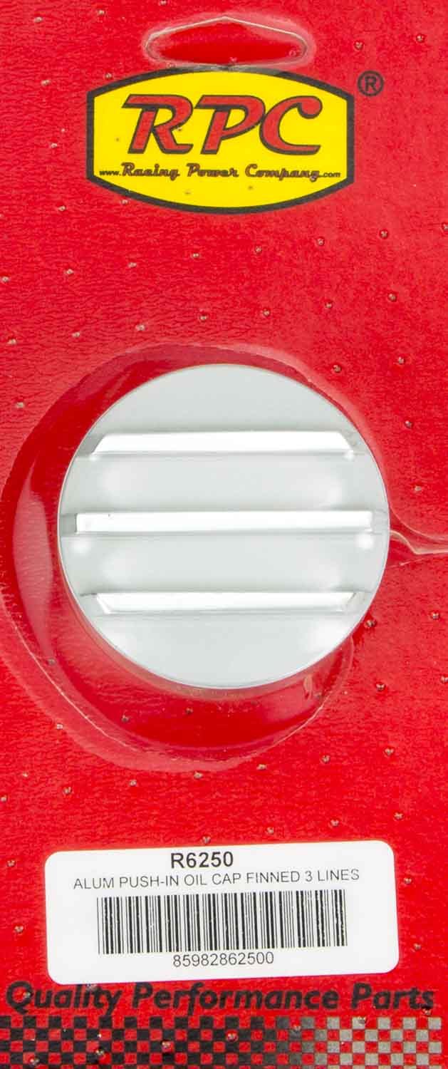 Racing Power Company R6250 Alum Finned Oil Push In Polished Racing Power Company R6250