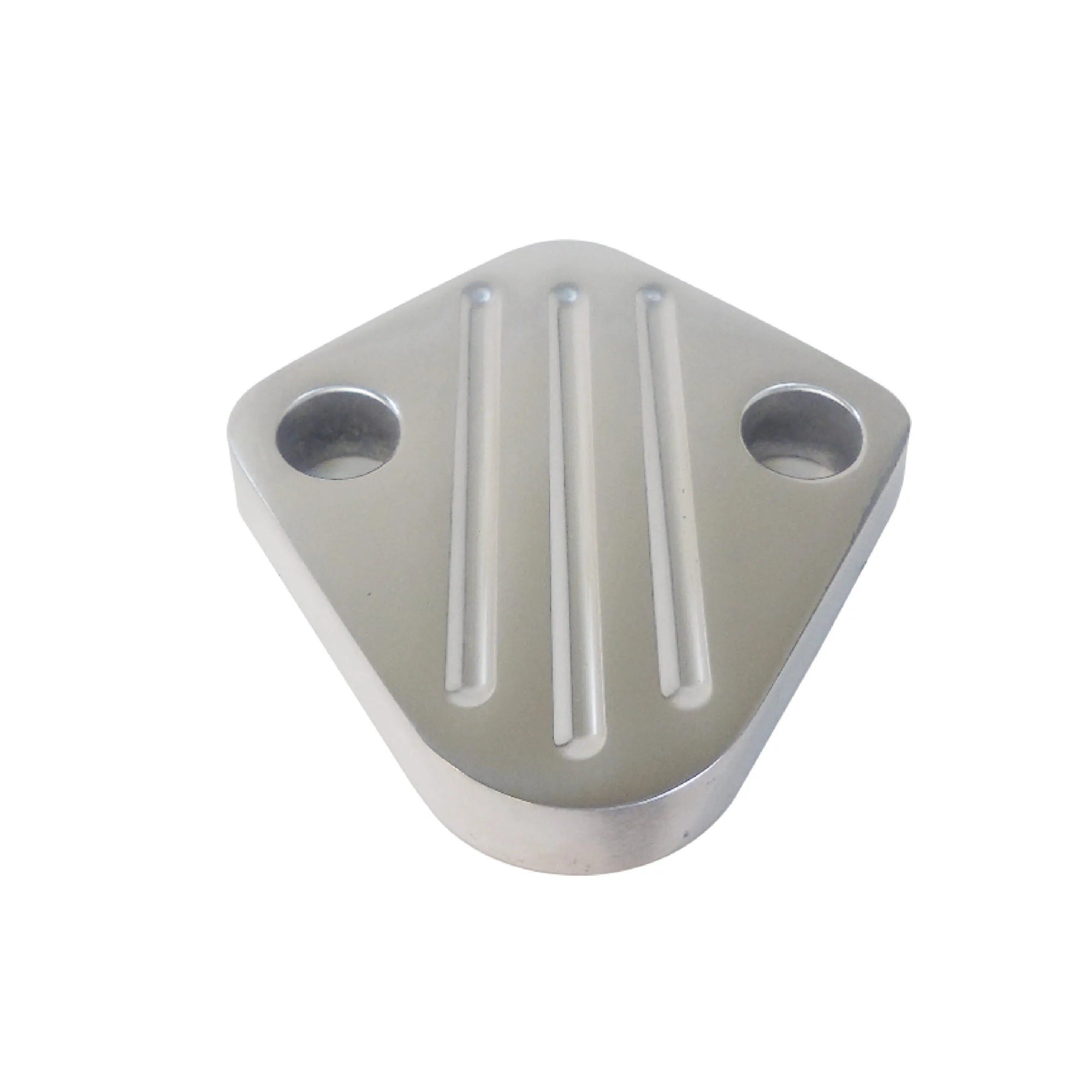 Racing Power Company R6258 Polished Alum BB Chevy Block Off Plate Racing Power Company R6258