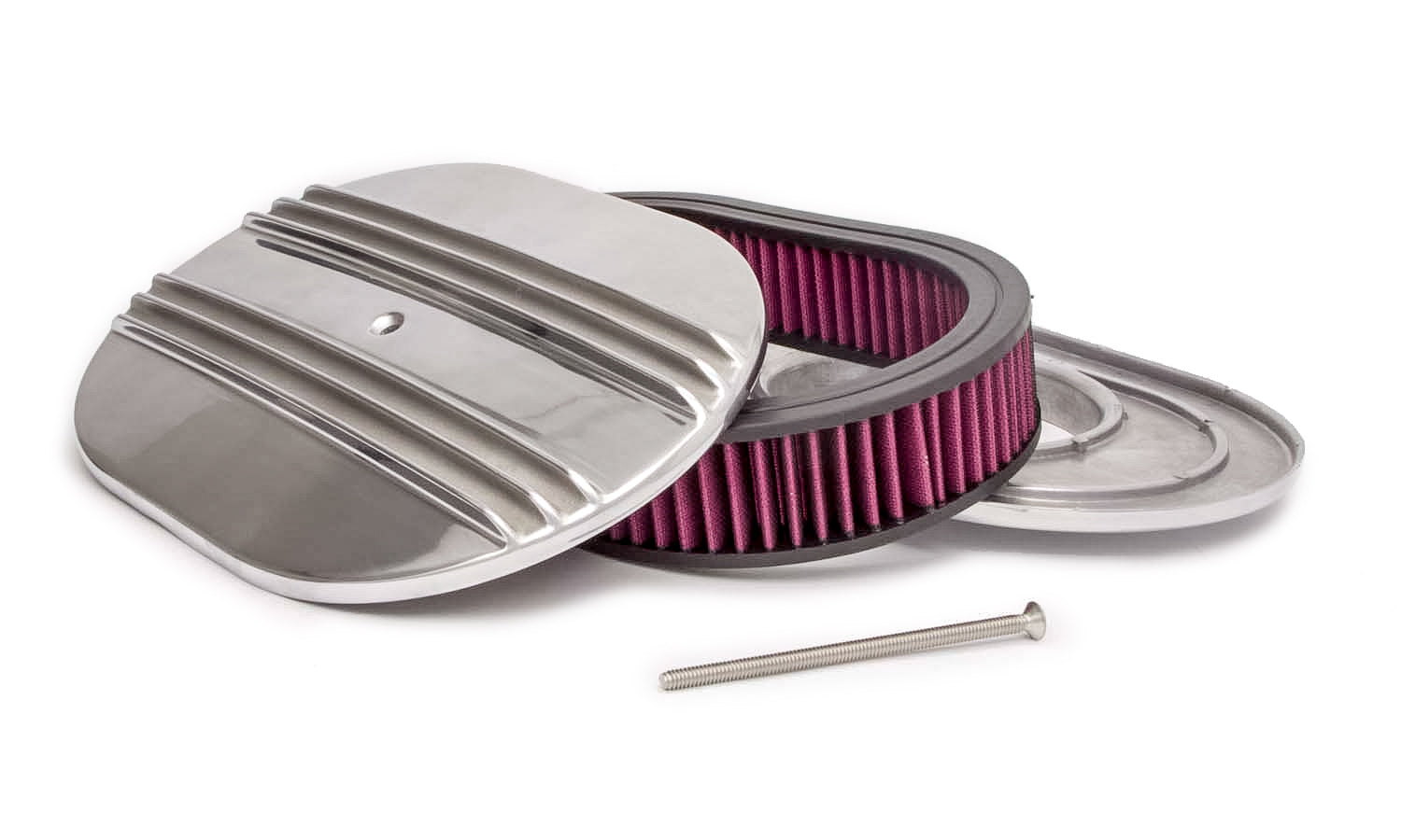 Racing Power Company R6321 12x2 Alum Oval Finned A/C Polished Racing Power Company R6321