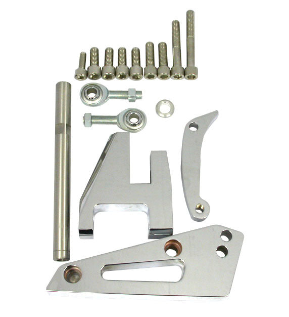 Racing Power Company R6405 Chrome Alum SB Chevy Alternator Bracket Swp Racing Power Company R6405