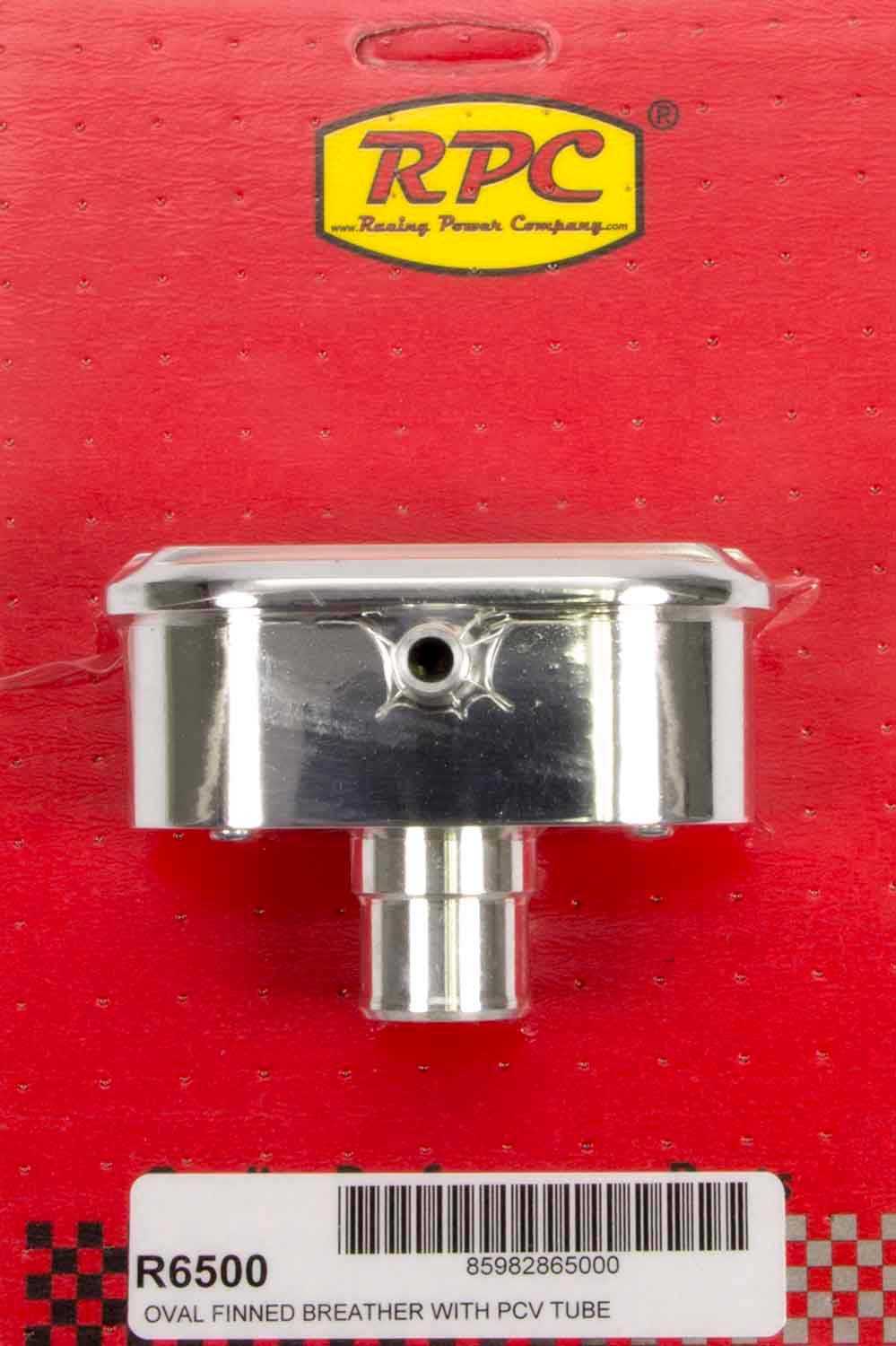 Racing Power Company R6500 Alum Finned PCV Breather Polished Racing Power Company R6500