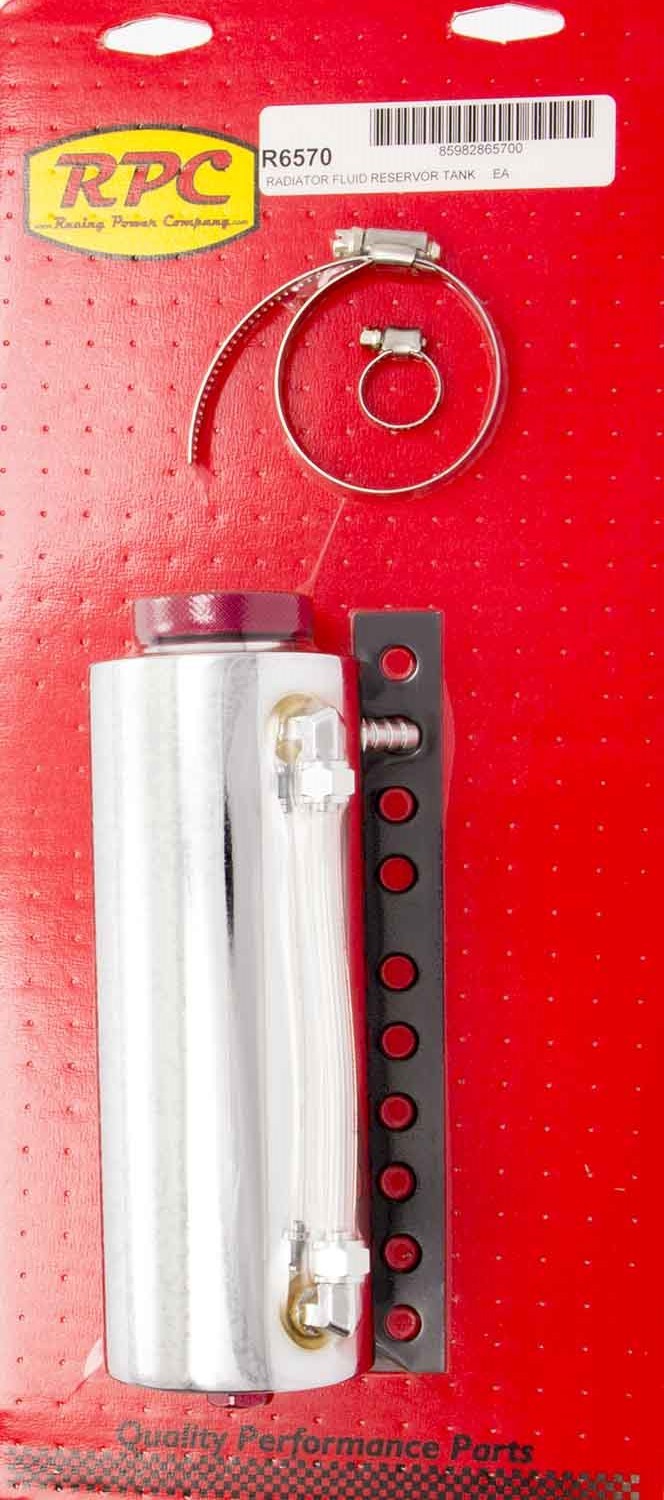 Racing Power Company R6570 Chrome Radiator Fluid Reservor Tank Racing Power Company R6570