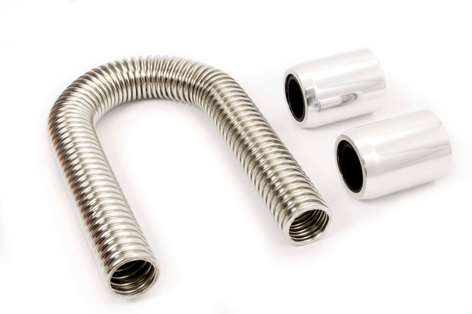 Racing Power Company R7304 24in Stainless Hose Kit w/Polished Ends Racing Power Company R7304