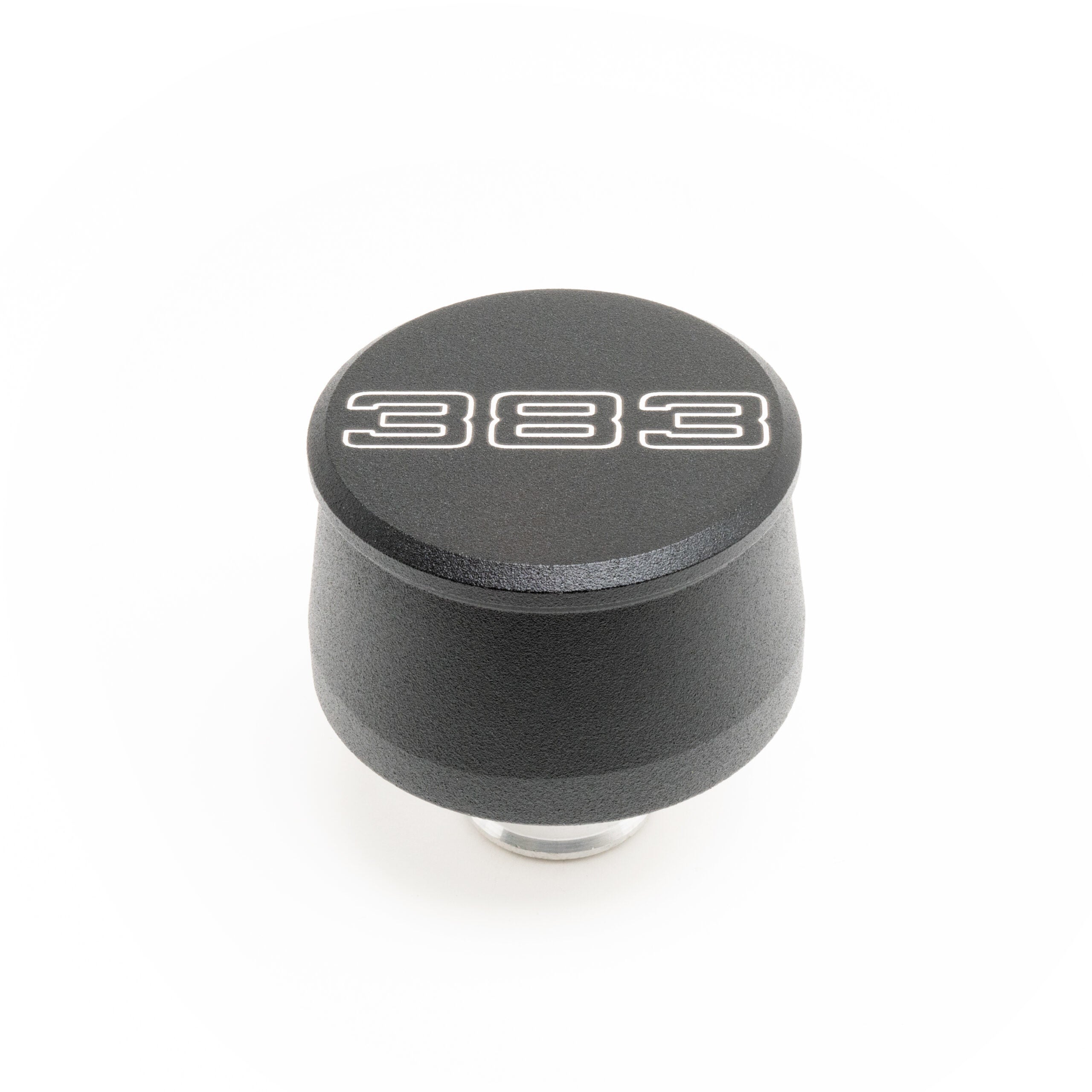 Racing Power Company R8209 Valve Cover Breather 383 Logo Black Each Racing Power Company R8209