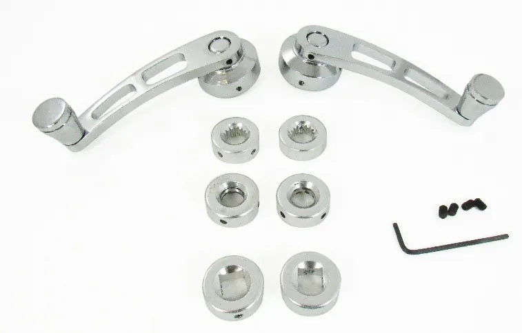 Racing Power Company R8408 Chrome Alum 4-1/4In Win dow Handle Racing Power Company R8408