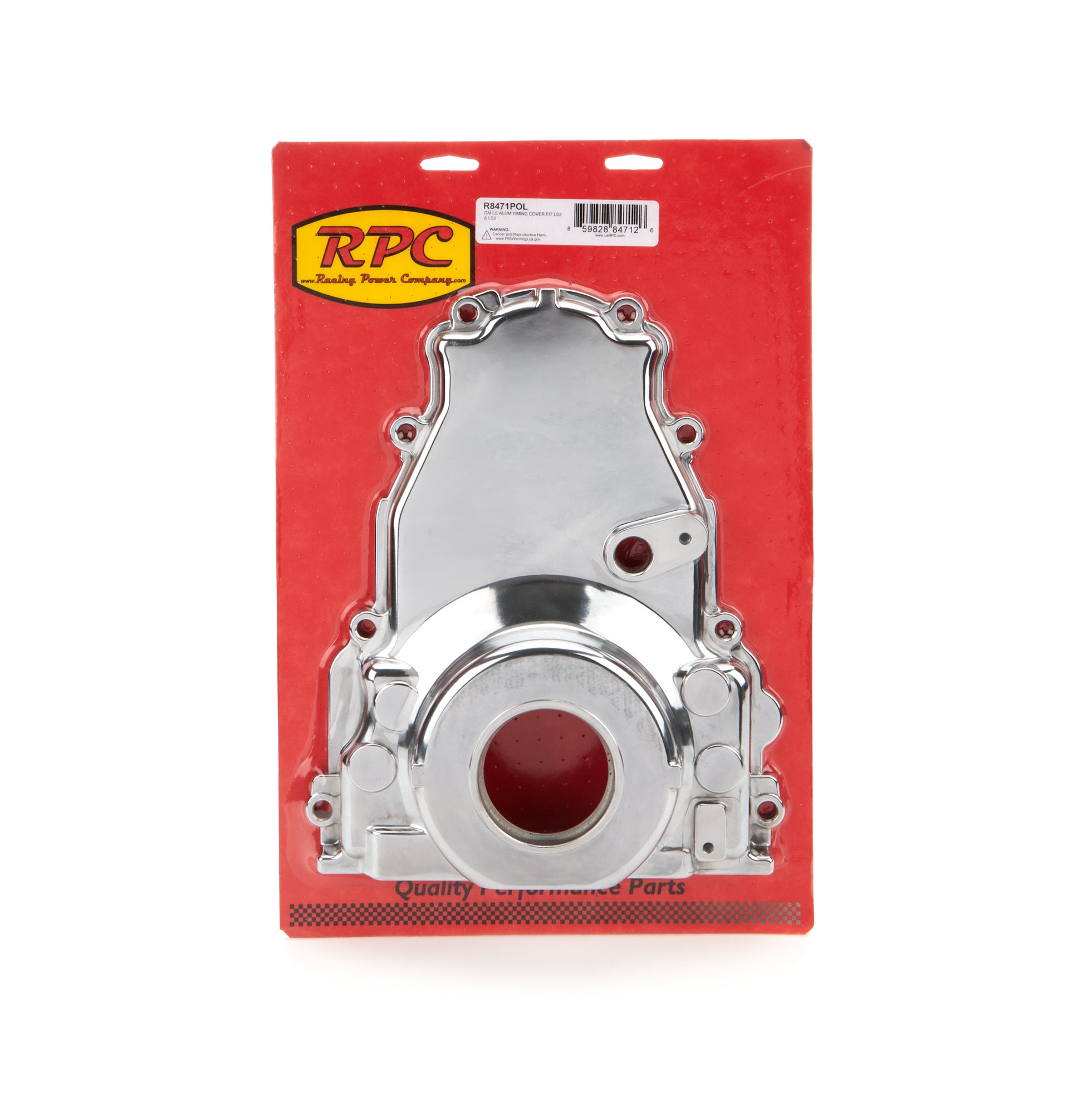 Racing Power Company R8471POL GM LS Engine Aluminum Ti ming Cover Fits LS2/LS3 Racing Power Company R8471POL