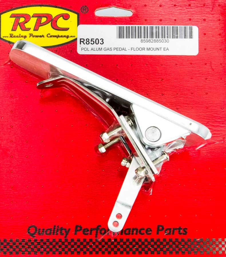 Racing Power Company R8503 Gas Pedal Polished Alum Racing Power Company R8503