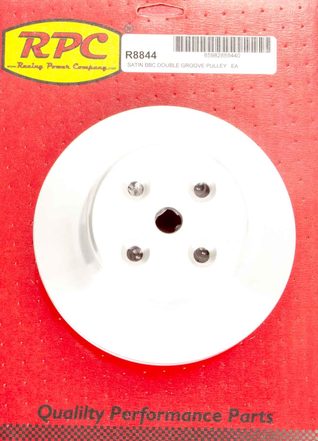 Racing Power Company R8844 BBC 2 Groove Satin Alum Long W/PPPulley Racing Power Company R8844