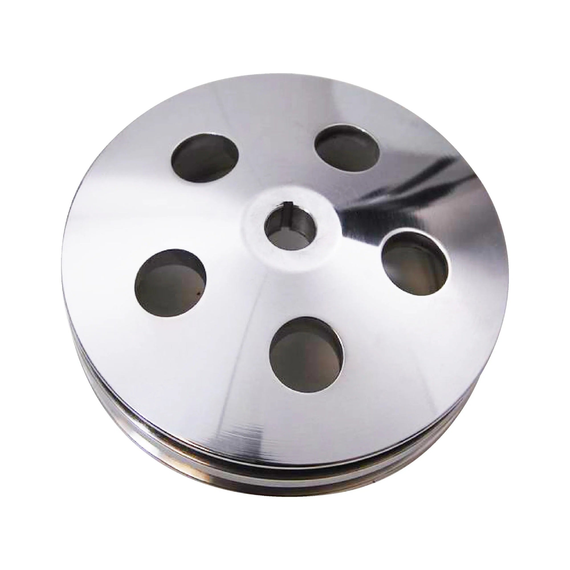 Racing Power Company R8847POL Polished Aluminum GM 2V Power Steering Pulley Racing Power Company R8847POL
