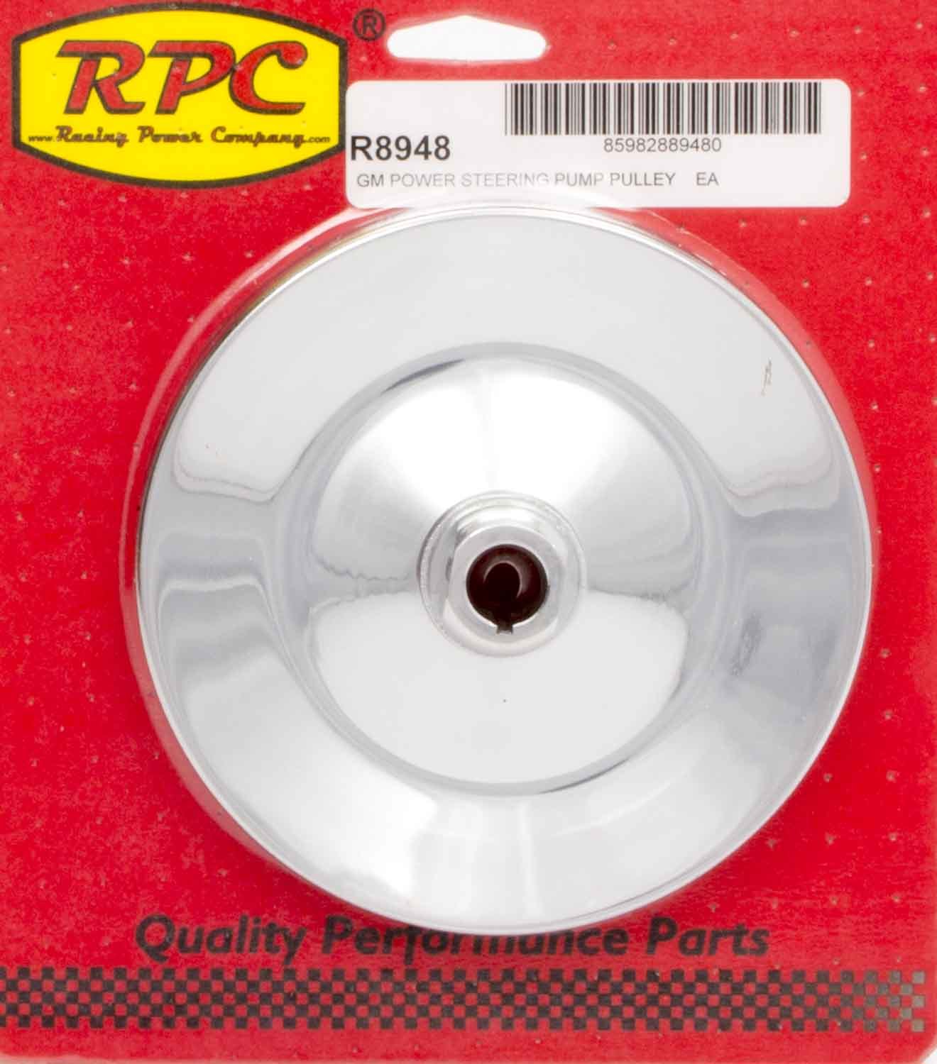 Racing Power Company R8948 GM P/S Pulley Chrome Racing Power Company R8948