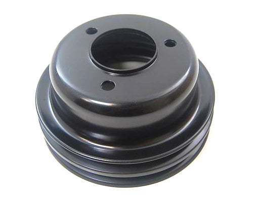 Racing Power Company R8974B Ford 289 2 Groove Crank shaft Pulley Black Racing Power Company R8974B