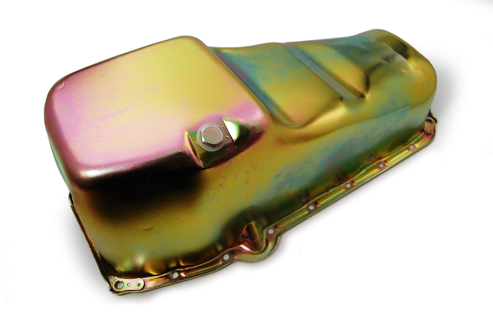Racing Power Company R9005Z Oil Pan SB Chevy 1965-79 Lh Dipstick - Zinc Racing Power Company R9005Z