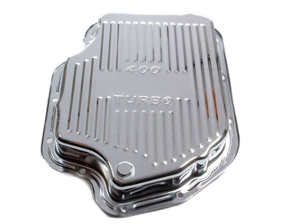 Racing Power Company R9121 TH400 Trans Pan Chrome Steel Finned Racing Power Company R9121