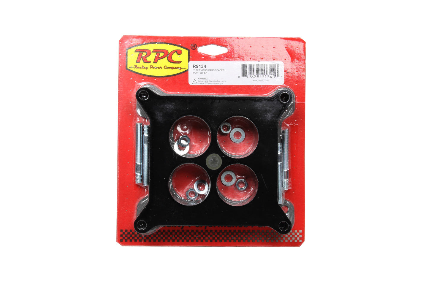 Racing Power Company R9134 1In Phenolic Carb Space r- Ported Racing Power Company R9134
