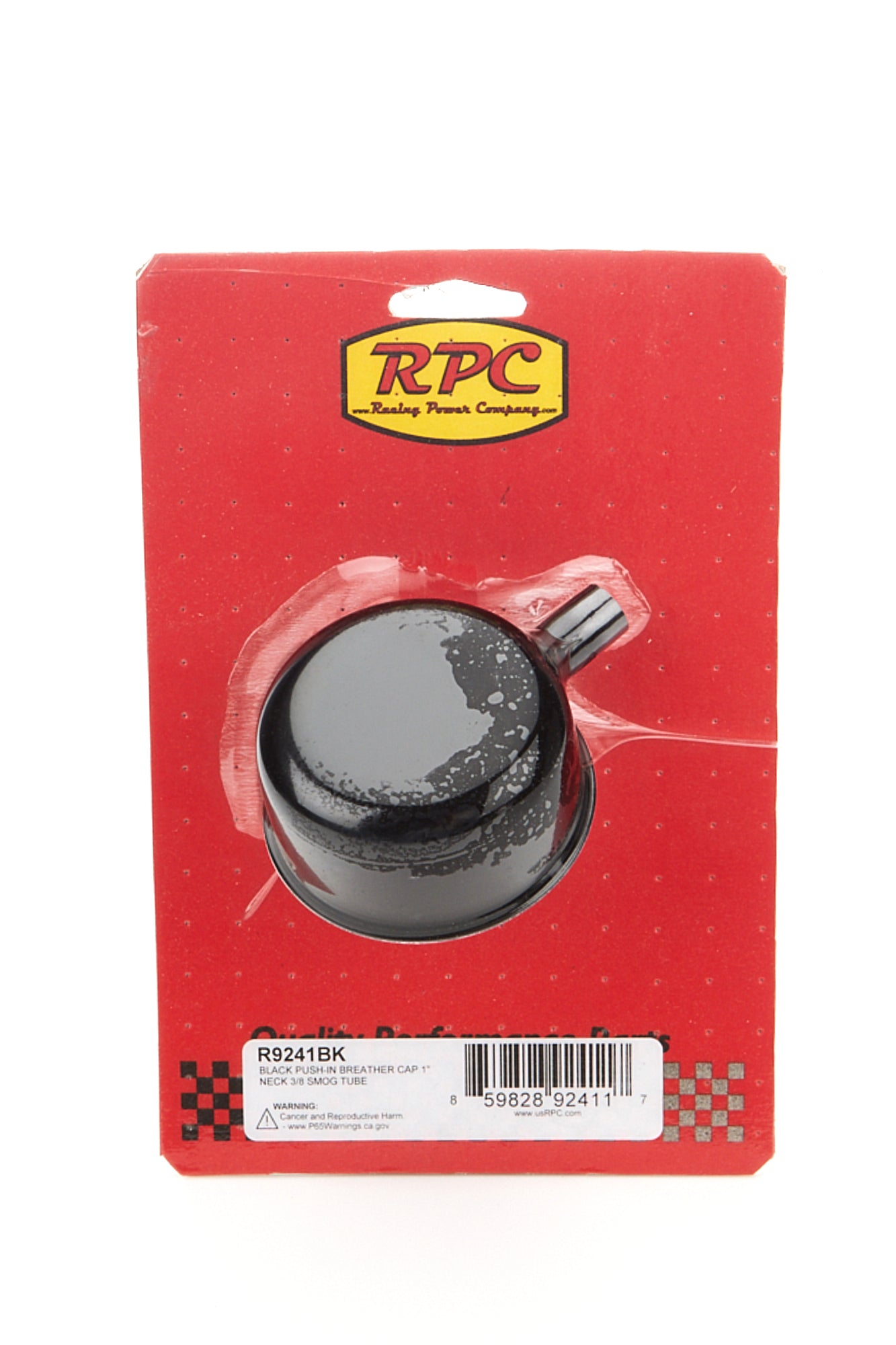 Racing Power Company R9241BK Valve Cover Breather w/ Smog Tube Black Each Racing Power Company R9241BK