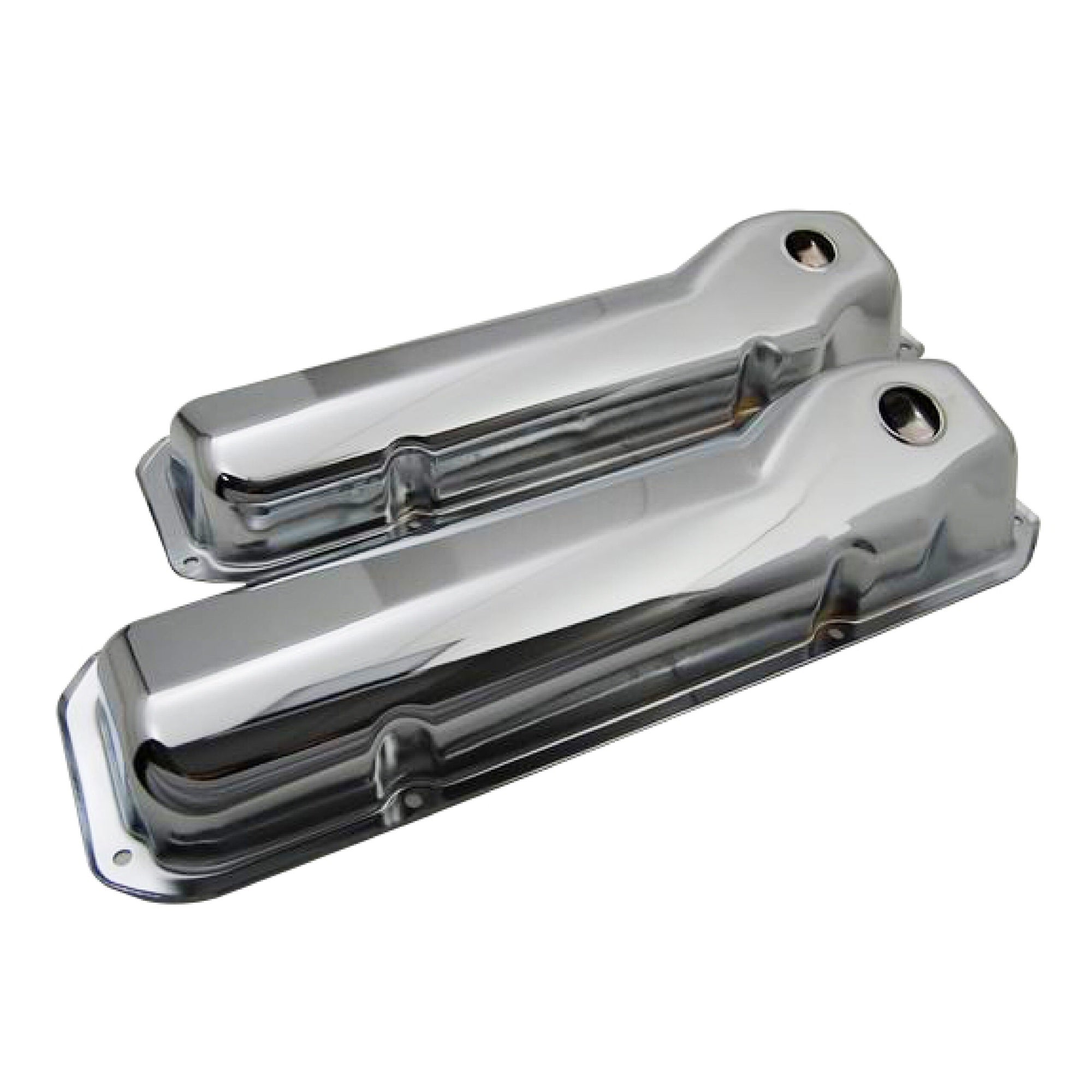 Racing Power Company R9295 Chrome Steel Valve Cover Ford 351C-351M-400 Pair Racing Power Company R9295