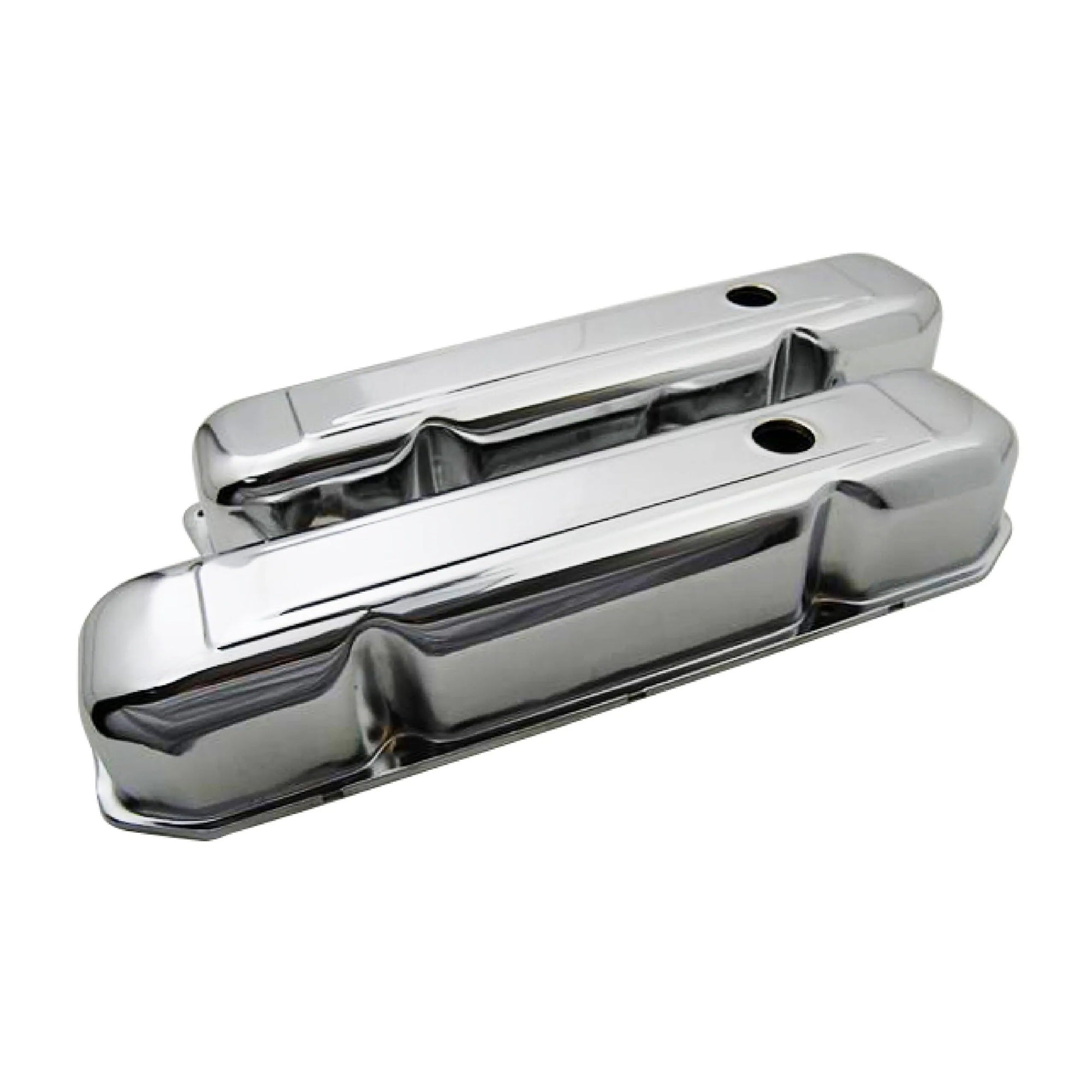 Racing Power Company R9299 Chrome Steel Chrysler 383-440 Short Valve Covr Racing Power Company R9299