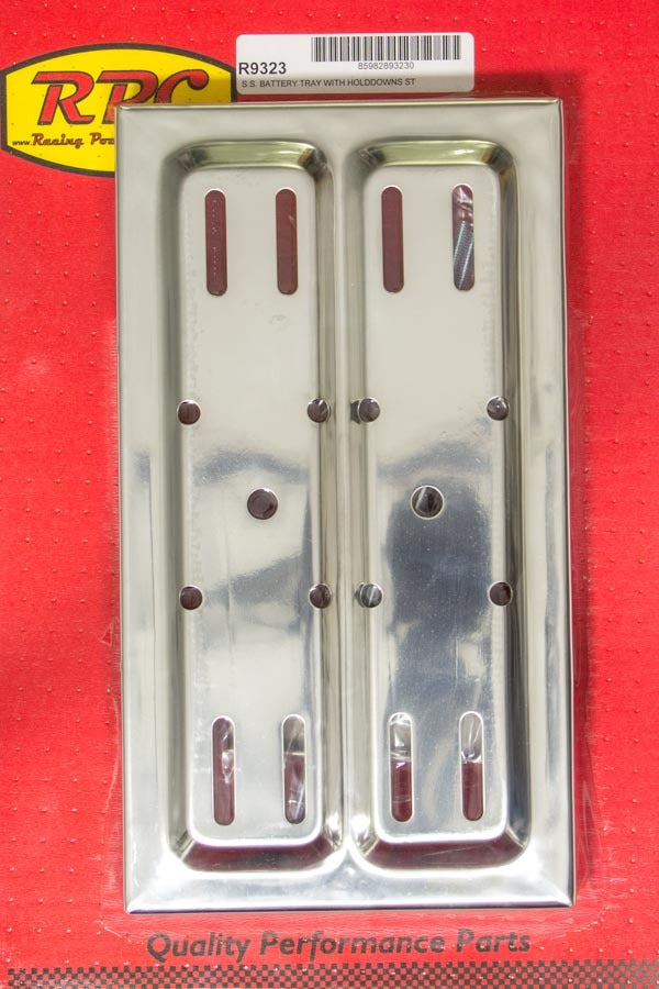Racing Power Company R9323 Stainless Steel Battery Tray Kit Racing Power Company R9323
