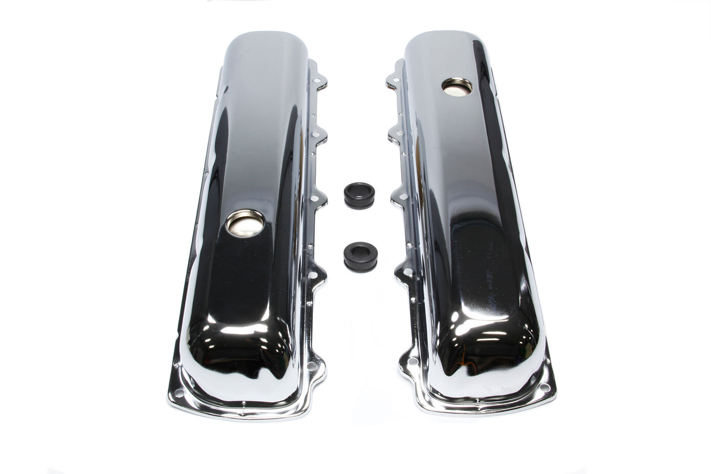 Racing Power Company R9391 Chrome Steel Oldsmobile Short Valve Cover Pair Racing Power Company R9391