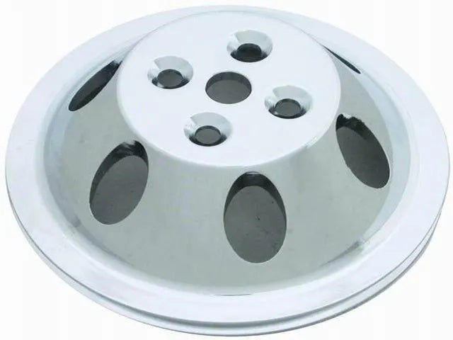 Racing Power Company R9478POL Pol Alum SBC Single Gro ove Pulley Racing Power Company R9478POL