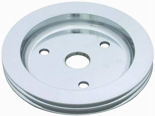 Racing Power Company R9481POL Pol Alum SBC Double Gro ove Pulley Racing Power Company R9481POL